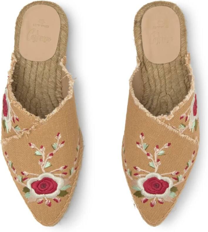 Castañer Rosana Etro T 273 · Platte Espadrille Beige Dames