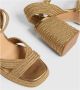 Castañer Gouden Hak Espadrilles voor Vrouwen Beige Dames - Thumbnail 4