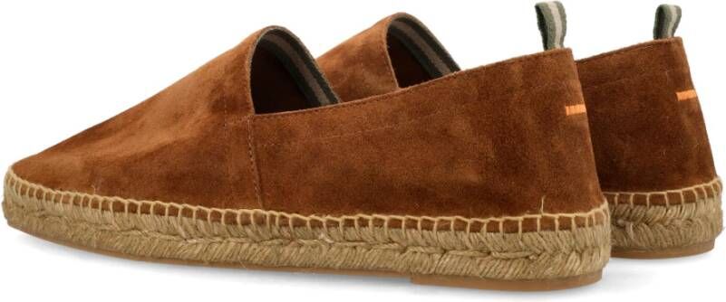 Castañer Heren Gesloten Leren Espadrilles Brown Heren