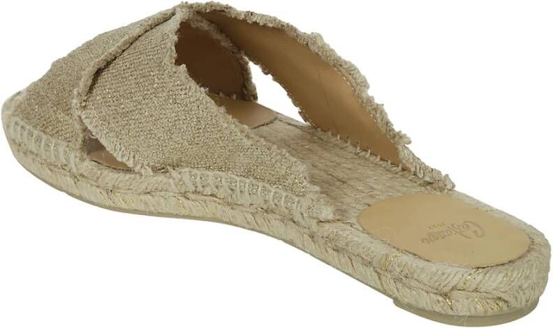 Castañer Palmera 032 Linnen Slippers Beige Dames