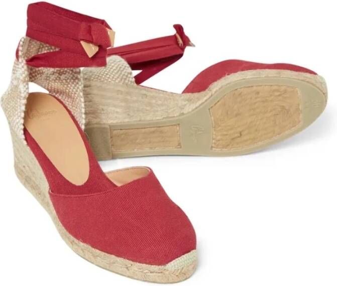 Castañer Stijlvolle Carina Espadrilles voor Vrouwen Red Dames