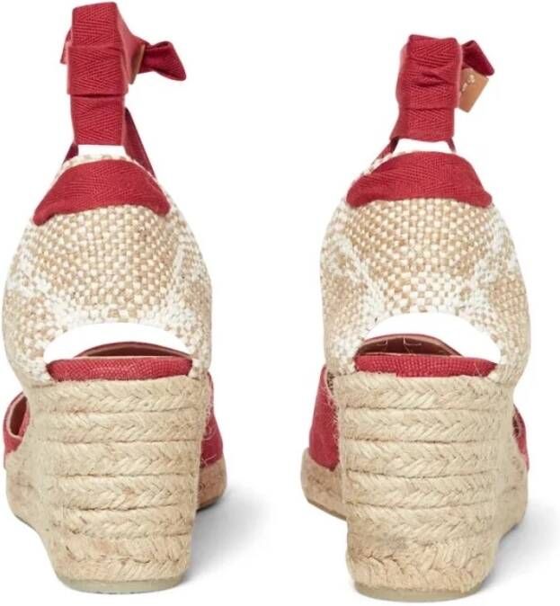 Castañer Stijlvolle Carina Espadrilles voor Vrouwen Red Dames