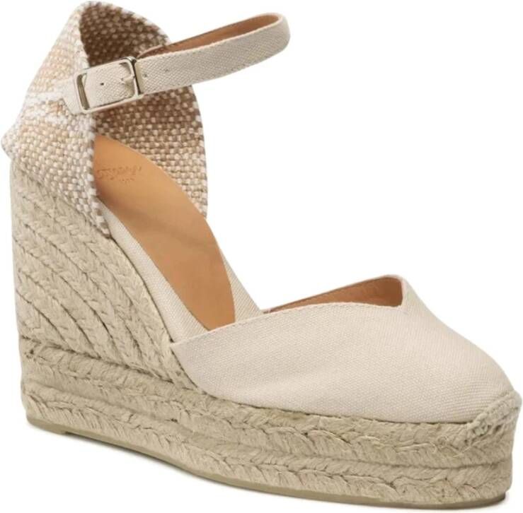 Castañer Stijlvolle Espadrilles voor een Chic Uiterlijk White Dames