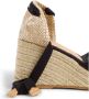 Castañer Tina katoenen espadrilles met striksluiting en 8 cm hak. Black Dames - Thumbnail 4