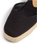 Castañer Tina katoenen espadrilles met striksluiting en 8 cm hak. Black Dames - Thumbnail 5