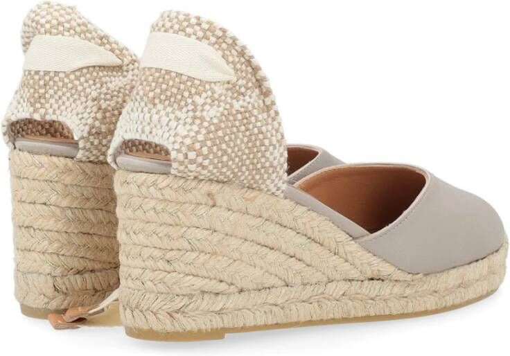 Castañer Tortora Satijnen Espadrilles Gray Dames