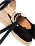 Castañer Zwarte Espadrille Sneakers met Enkelveters Black Dames - Thumbnail 10