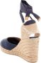 Castañer Handgemaakte Wedge Espadrilles met Lint Binden Blue Dames - Thumbnail 18