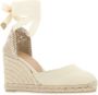 Castañer Witte Espadrille Sneakers met Enkelveters White Dames - Thumbnail 13