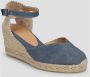 Castañer Wig Espadrilles met V-vormige Detail Blue Dames - Thumbnail 2