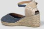 Castañer Wig Espadrilles met V-vormige Detail Blue Dames - Thumbnail 4