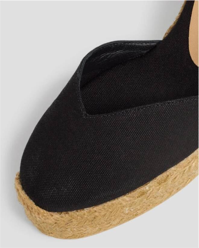 Castañer Wig Platform Espadrilles Black Dames