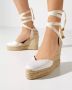 Castañer Witte Espadrilles met 11cm Sleehak White Dames - Thumbnail 3