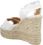 Castañer Witte Gouden Espadrilles Sandalen Ronde Neus White Dames - Thumbnail 3