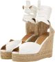 Castañer Jute wedge espadrilles met veters White Dames - Thumbnail 4