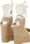 Castañer Jute wedge espadrilles met veters White Dames - Thumbnail 7