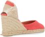 Castañer Zalmstof Espadrilles Carina Stijl Pink Dames - Thumbnail 5