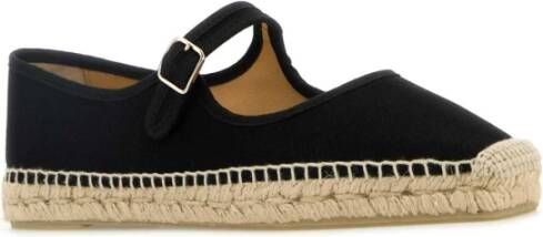 Castañer Zwarte Canvas Espadrilles Black Dames