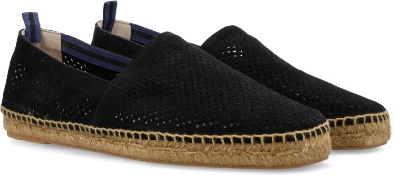 Castañer Zwarte Geperforeerde Espadrilles Black Heren