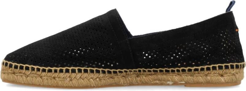 Castañer Zwarte Geperforeerde Espadrilles Black Heren