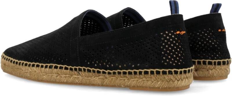 Castañer Zwarte Geperforeerde Espadrilles Black Heren