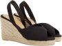 Castañer Zwarte Sandalen met Ronde Open Neus Black Dames - Thumbnail 2