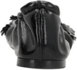 Cecilie Bahnsen Zwarte 3D Bloemen Platte Schoenen Black Dames