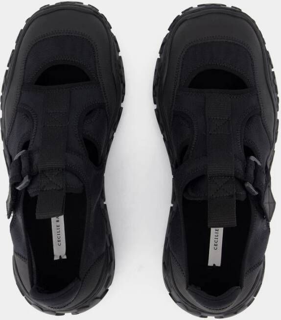 Cecilie Bahnsen Zwarte Nylon Aria Sneaker Black Dames