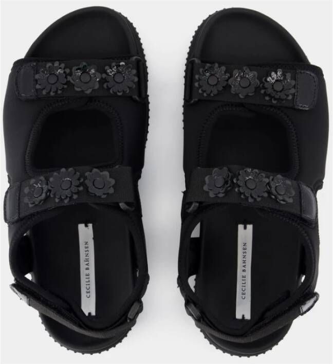 Cecilie Bahnsen Zwarte synthetische sandalen Black Dames