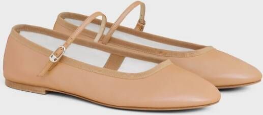 Celine Elegante Ballerina Schoenen Beige Dames