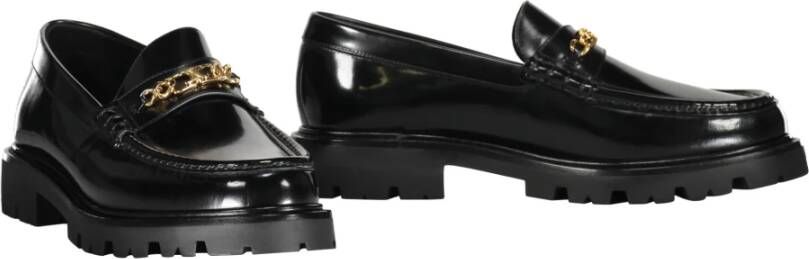 Celine Klassieke Leren Loafers Black Heren