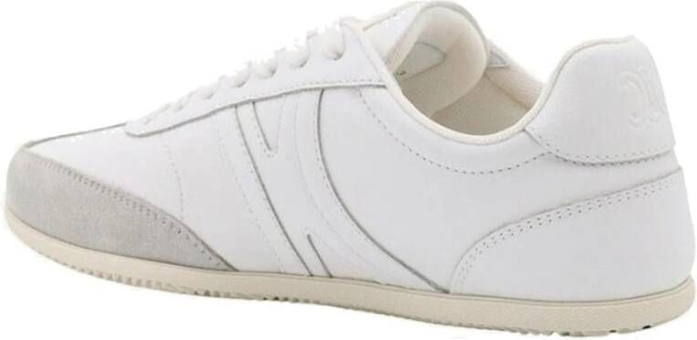 Celine Leren sneakers met suède detail White Heren