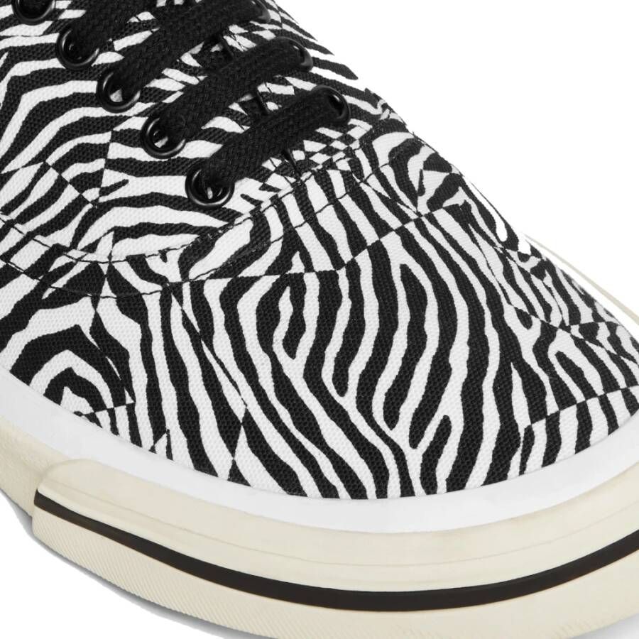 Celine Sneaker met Zebra Print en Rubberen Zool Black Heren