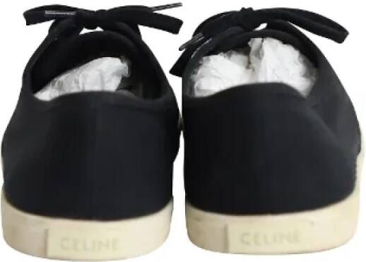 Celine Vintage Pre-owned Cotton sneakers Black Heren