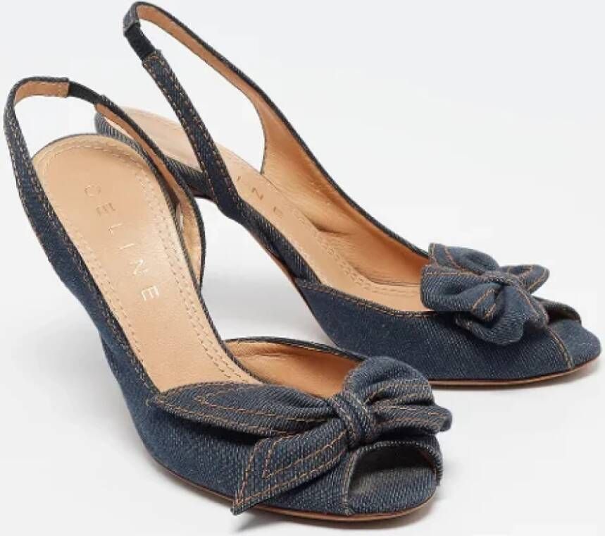 Celine Vintage Pre-owned Denim sandals Blue Dames