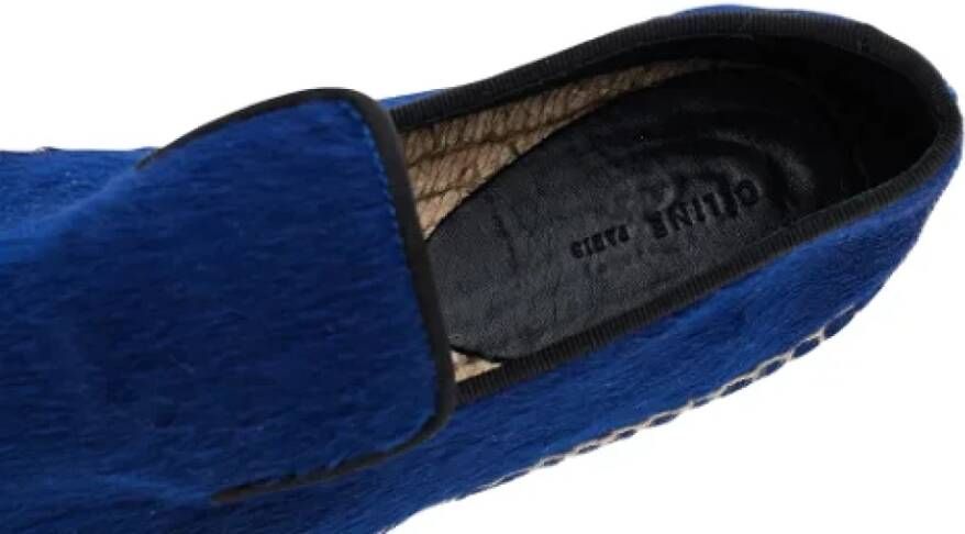 Celine Vintage Pre-owned Fabric flats Blue Dames