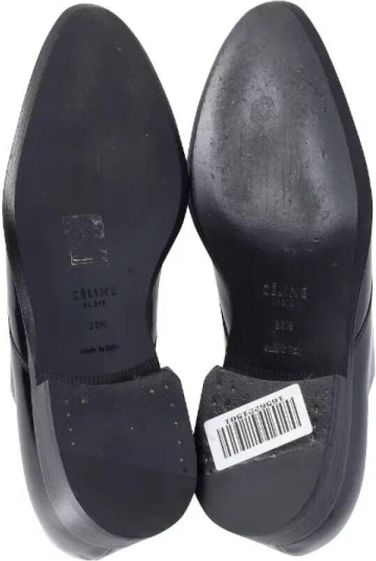 Celine Vintage Pre-owned Leather flats Black Dames