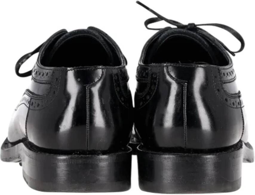 Celine Vintage Pre-owned Leather flats Black Dames