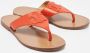 Celine Vintage Pre-owned Leather flats Orange Dames - Thumbnail 4