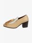 Celine Vintage Pre-owned Leather heels Beige Dames - Thumbnail 2