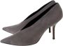 Celine Vintage Pre-owned Leather heels Gray Dames - Thumbnail 3