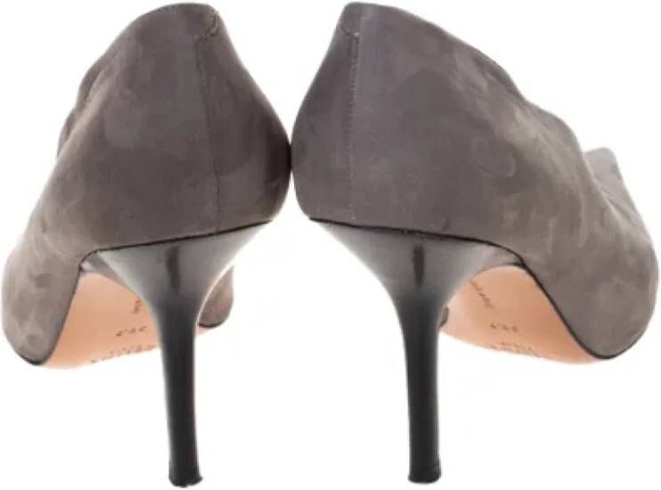 Celine Vintage Pre-owned Leather heels Gray Dames