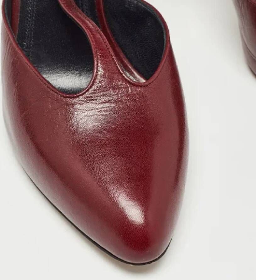 Celine Vintage Pre-owned Leather heels Red Dames