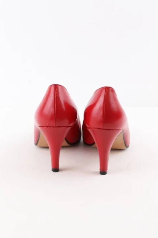 Celine Vintage Pre-owned Leather heels Red Dames