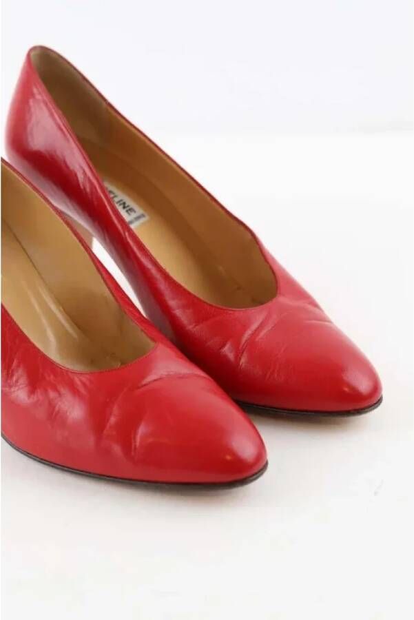 Celine Vintage Pre-owned Leather heels Red Dames