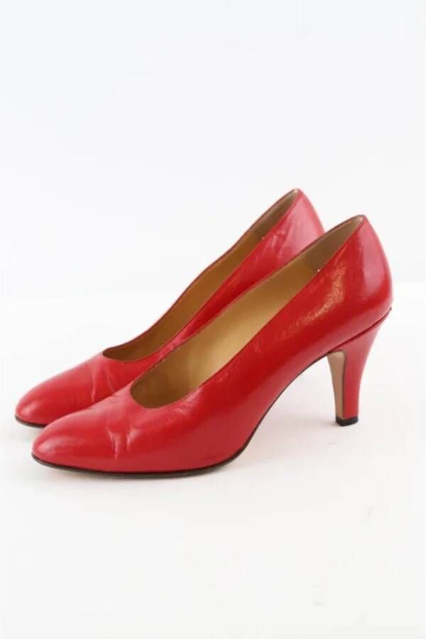 Celine Vintage Pre-owned Leather heels Red Dames