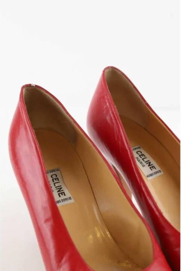 Celine Vintage Pre-owned Leather heels Red Dames