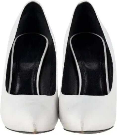 Celine Vintage Pre-owned Leather heels White Dames