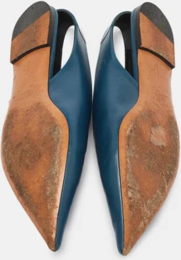 Celine Vintage Pre-owned Leather sandals Blue Dames