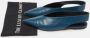 Celine Vintage Pre-owned Leather sandals Blue Dames - Thumbnail 9